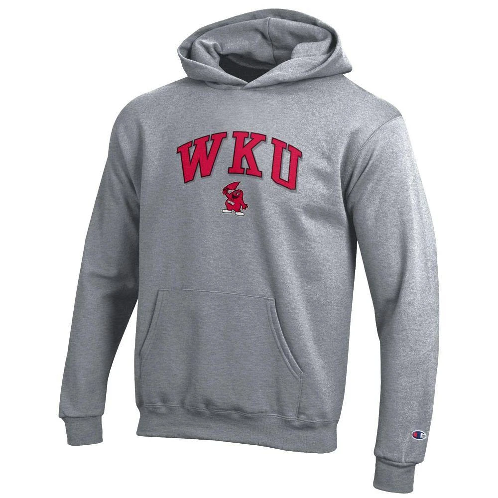 Western Kentucky Champion YOUTH Wordmark Over Logo Hoodie