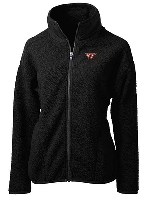 Virginia Tech Cutter & Buck Women's Cascade Sherpa Fleece Jacket