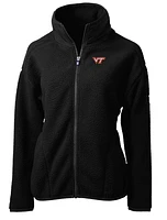 Virginia Tech Cutter & Buck Women's Cascade Sherpa Fleece Jacket