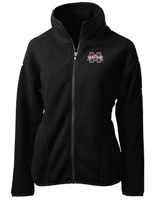 Mississippi State Cutter & Buck Women's Cascade Sherpa Fleece Jacket