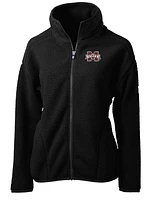 Mississippi State Cutter & Buck Women's Cascade Sherpa Fleece Jacket