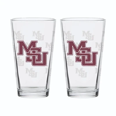 Mississippi State Vault 16 Oz XD CV Interlock MSU Pint Glass