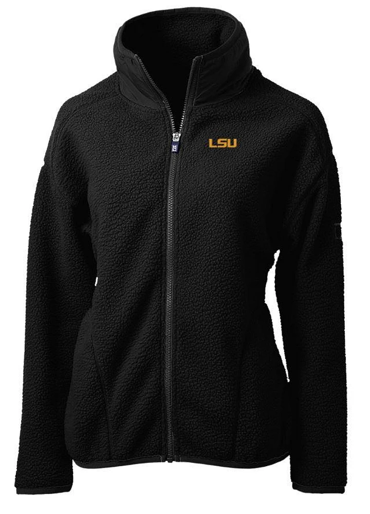 LSU Cutter & Buck Women's Cascade Sherpa Fleece Jacket