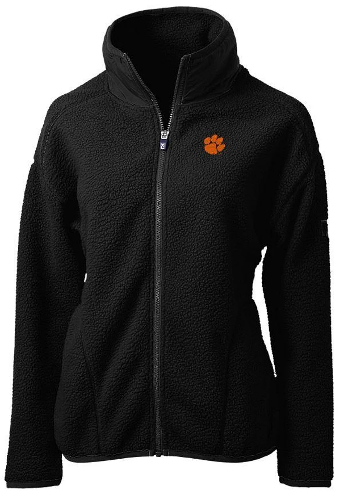 Clemson Cutter & Buck Women's Cascade Sherpa Fleece Jacket