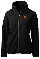 Clemson Cutter & Buck Women's Cascade Sherpa Fleece Jacket