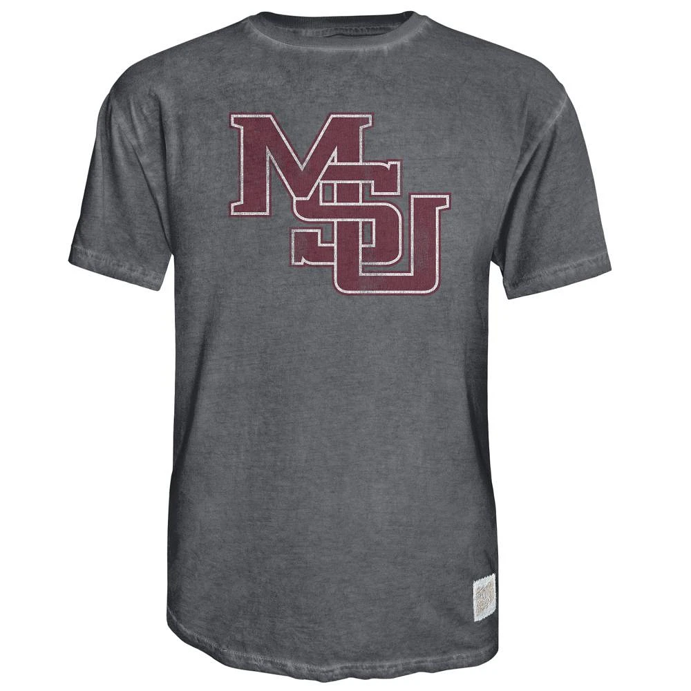 Mississippi State Vault Interlock MSU Oil Wash Tee