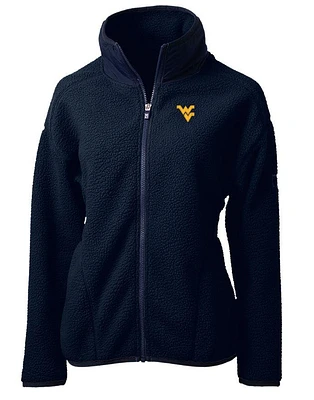 West Virginia Cutter & Buck Women's Cascade Sherpa Fleece Jacket