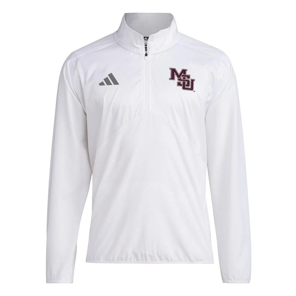 Mississippi State Adidas Sideline Woven 1/4 Zip Pullover