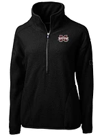 Mississippi State Cutter & Buck Women's Cascade Sherpa Fleece Pullover