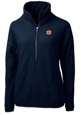 Auburn Cutter & Buck Women's Cascade Sherpa Fleece Pullover