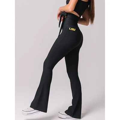 LSU KadyLuxe Regal Rib Flare Leggings