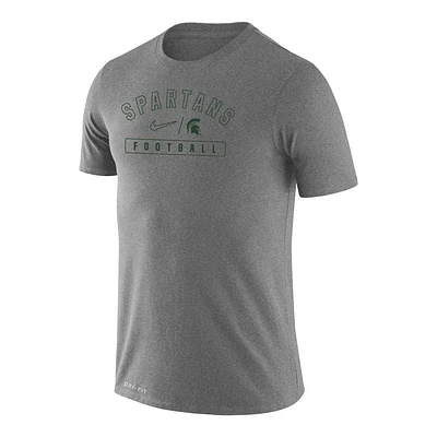 Michigan State Nike Dri-Fit Legend Arch Mascot Football Tee