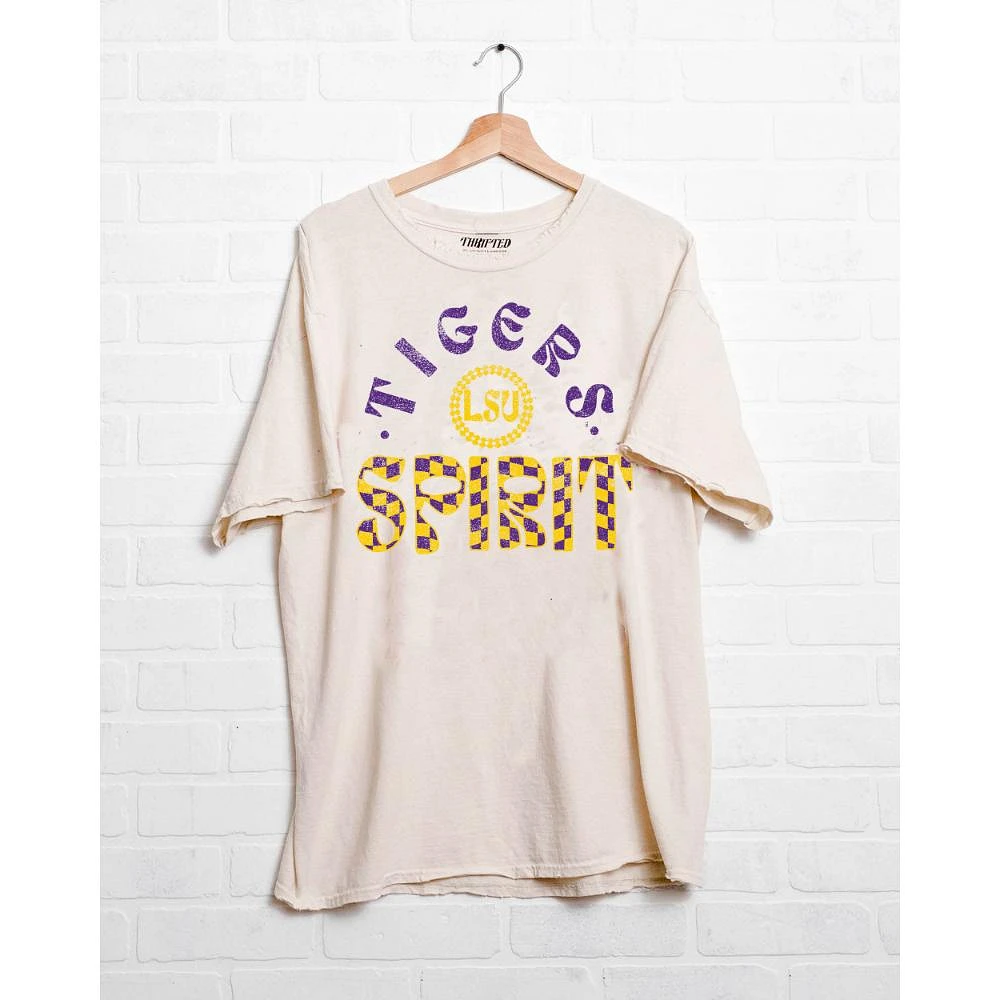 LSU LivyLu Spirited Thrifted Tee