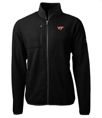 Virginia Tech Cutter & Buck Men's Cascade Sherpa Fleece Jacket