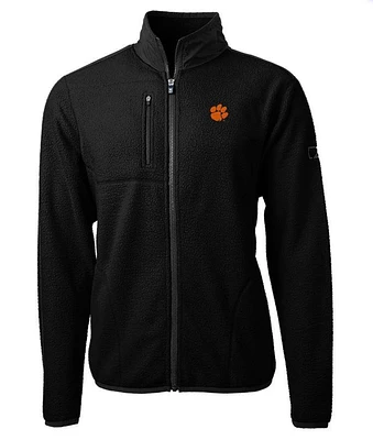 Clemson Cutter & Buck Men's Cascade Sherpa Fleece Jacket