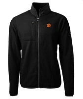 Clemson Cutter & Buck Men's Cascade Sherpa Fleece Jacket