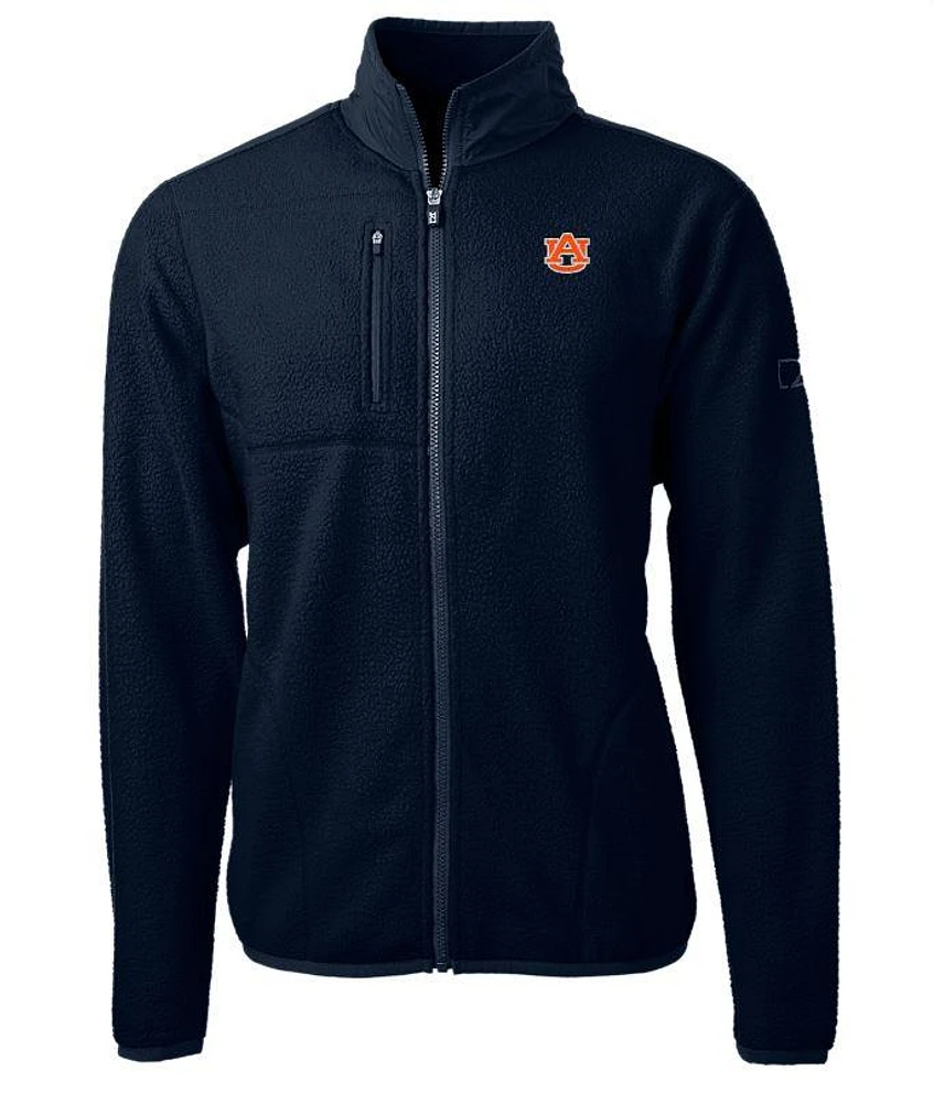 Auburn Cutter & Buck Men's Cascade Sherpa Fleece Jacket