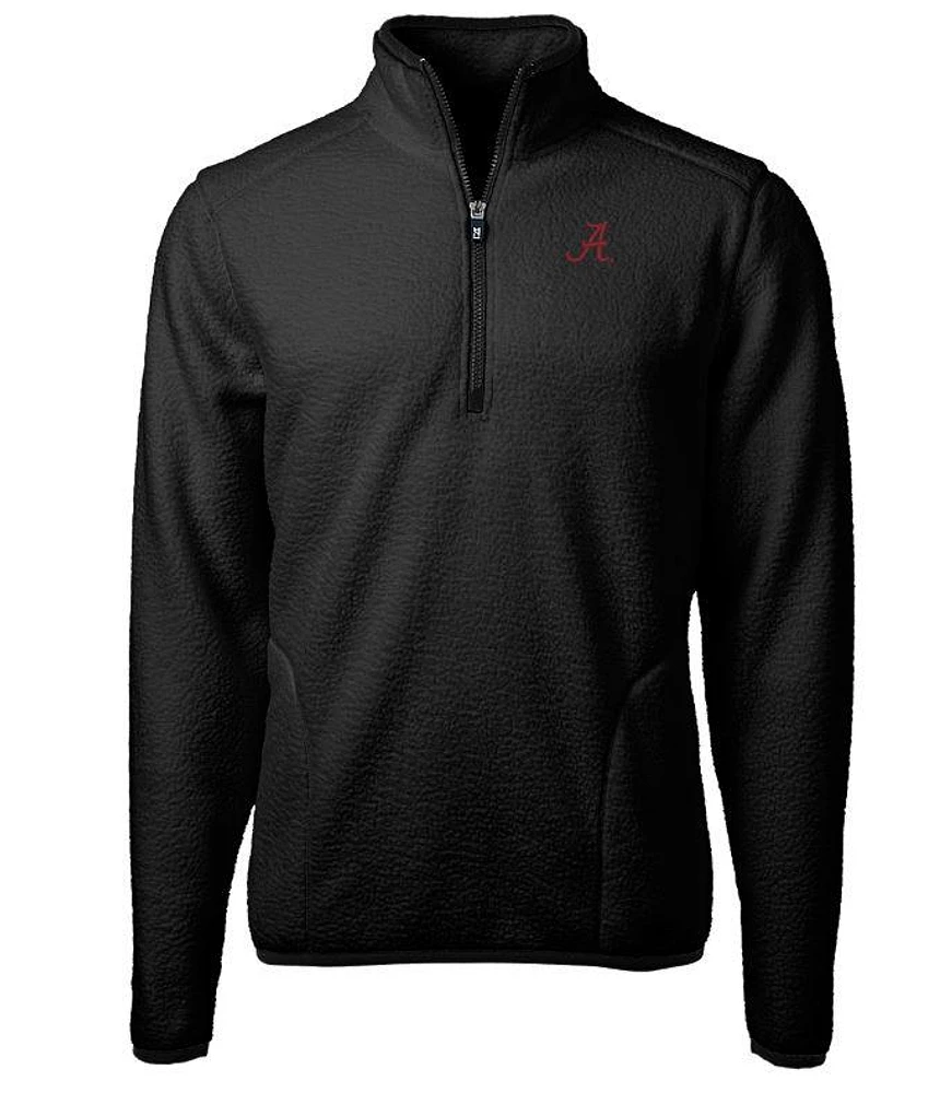 Alabama Cutter & Buck Men's Cascade Sherpa Fleece 1/4 Zip Pullover