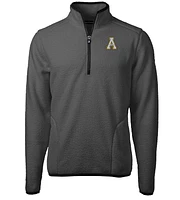 App State Cutter & Buck Men's Cascade Sherpa Fleece 1/4 Zip Pullover