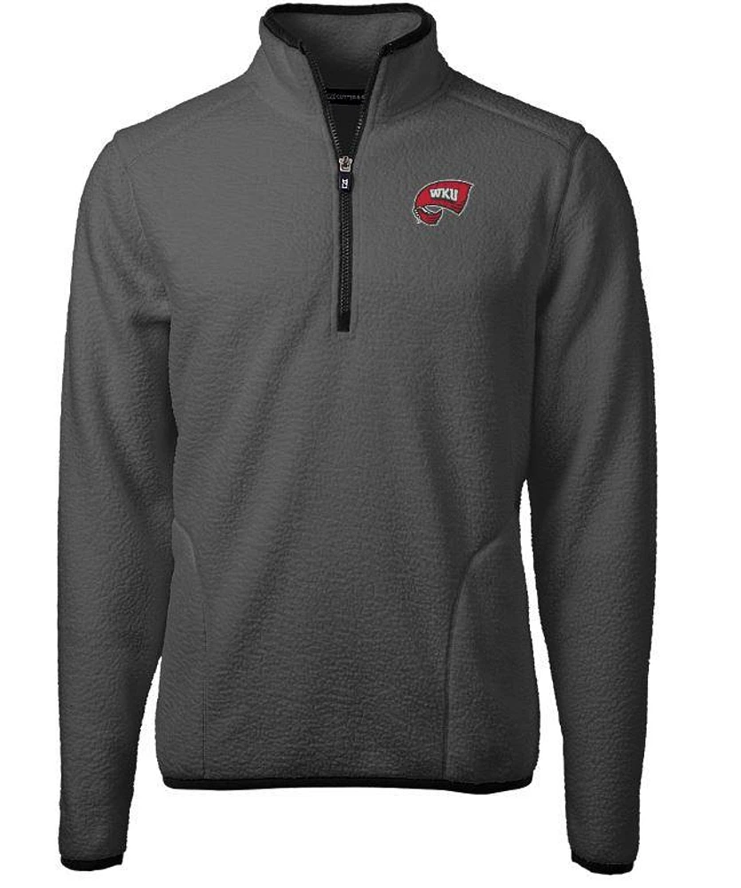 Western Kentucky Cutter & Buck Men's Cascade Sherpa Fleece 1/4 Zip Pullover