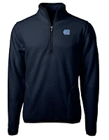 UNC Cutter & Buck Men's Cascade Sherpa Fleece 1/4 Zip Pullover