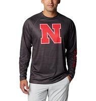 Nebraska Columbia PFG Terminal Tackle Heather Long Sleeve Shirt