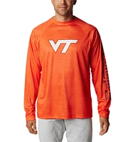 Virginia Tech Columbia PFG Terminal Tackle Heather Long Sleeve Shirt