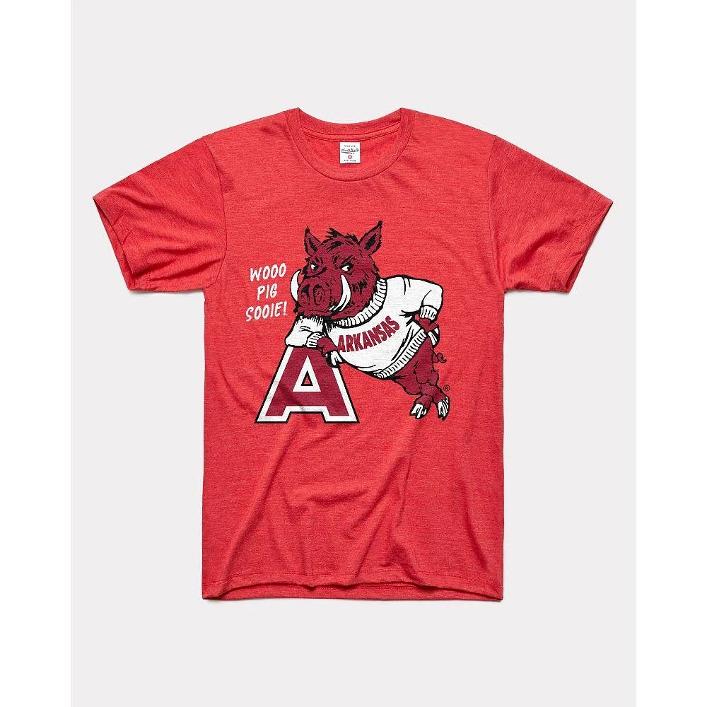 Arkansas Charlie Hustle Leaning Hog Sooie Tee