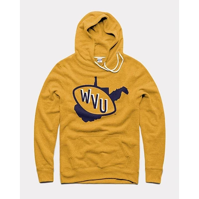 West Virginia Charlie Hustle Football State Hoodie