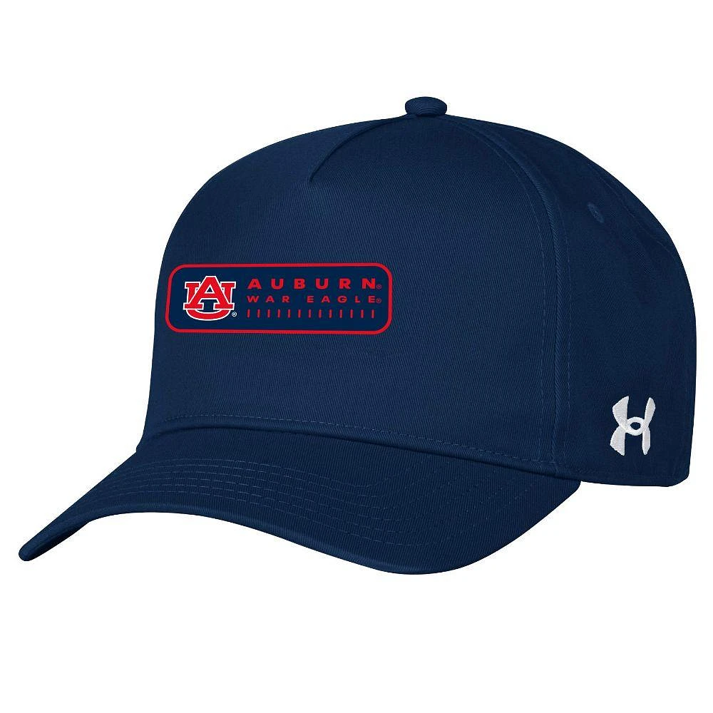 Auburn Under Armour Sideline Twill Snapback Woven Patch Adjustable Cap