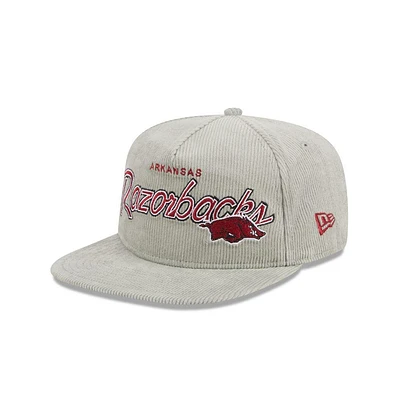 Arkansas New Era Corduroy Golfer Snapback Cap