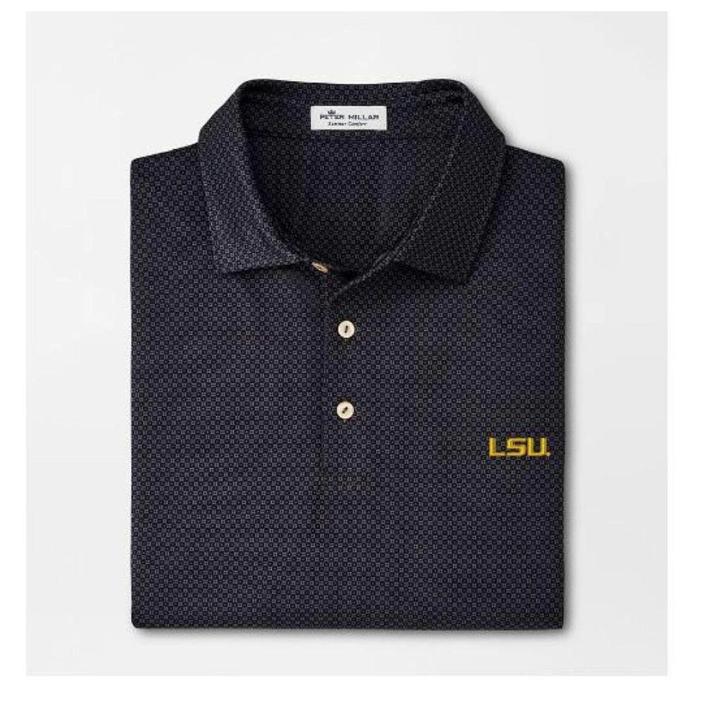 LSU Peter Millar Dolly Printed Performance Polo