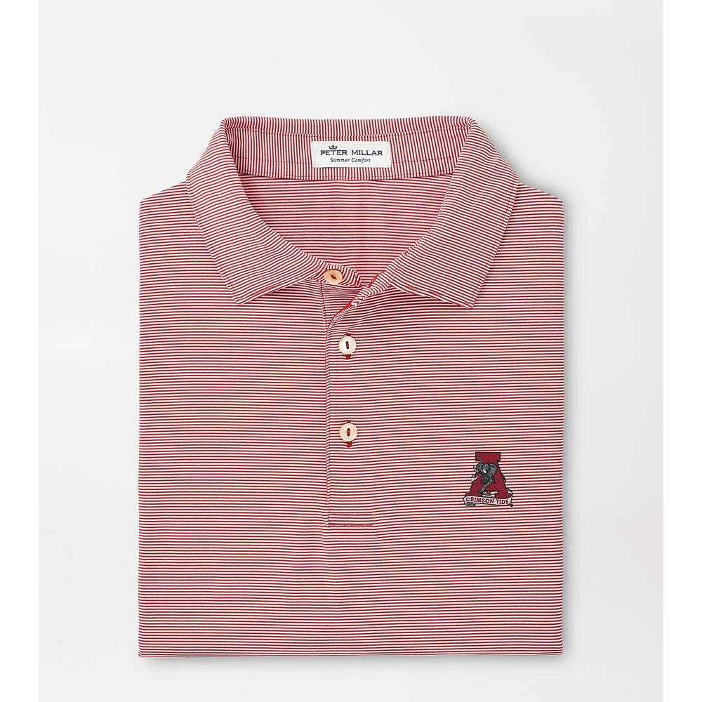 Alabama Peter Millar Vault Jubilee Stripe Performance Polo