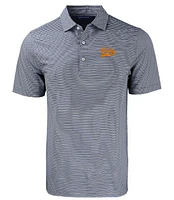 Tennessee Cutter & Buck Vol Script Eco Forge Double Stripe Polo