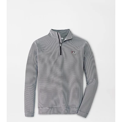 Georgia Peter Millar Vintage Perth Mini Stripe 1/4 Zip Pullover