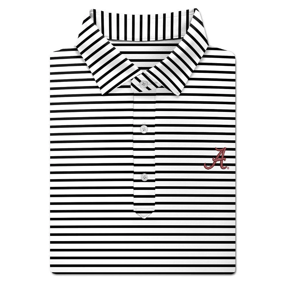 Alabama Turtleson Gus Stripe Performance Polo