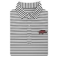 Arkansas Turtleson Gus Stripe Performance Polo