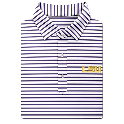 LSU Turtleson Gus Stripe Performance Polo