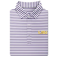 LSU Turtleson Gus Stripe Performance Polo