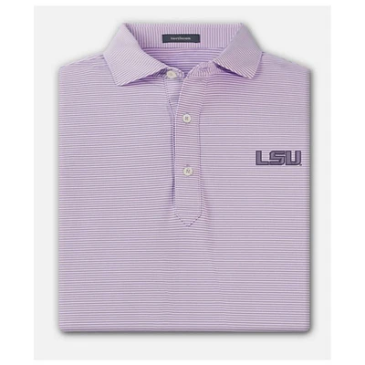 LSU Turtleson Carter Stripe Performance Polo