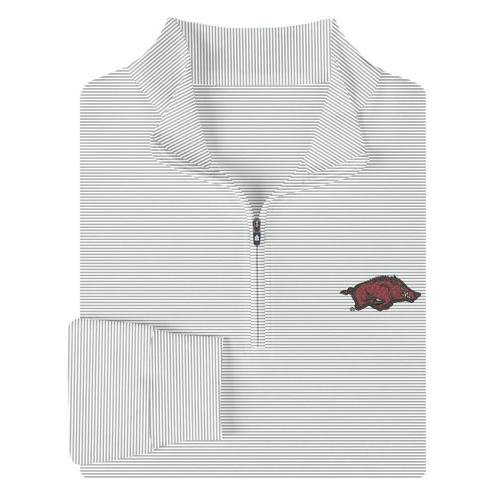 Arkansas Turtleson Carter Stripe Quarter-Zip Pullover