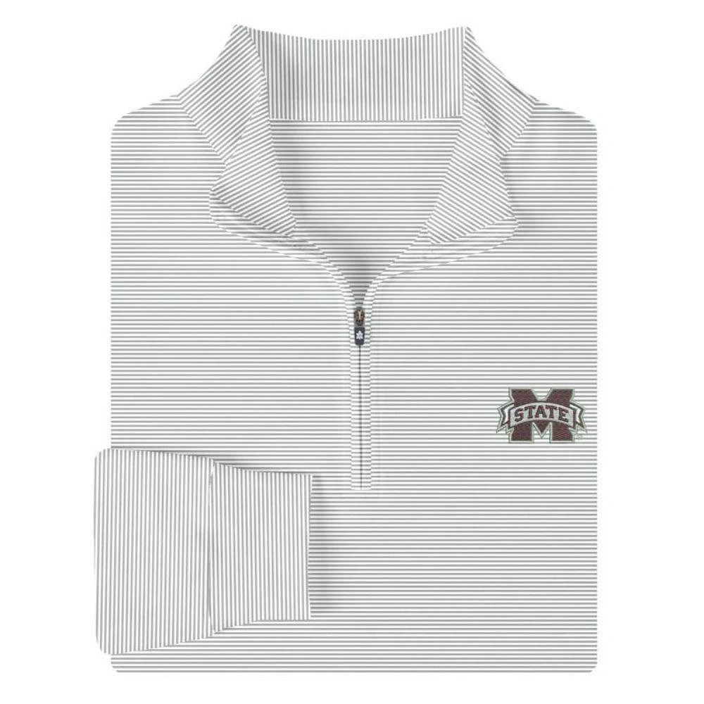 Mississippi State Turtleson Carter Stripe Quarter-Zip Pullover