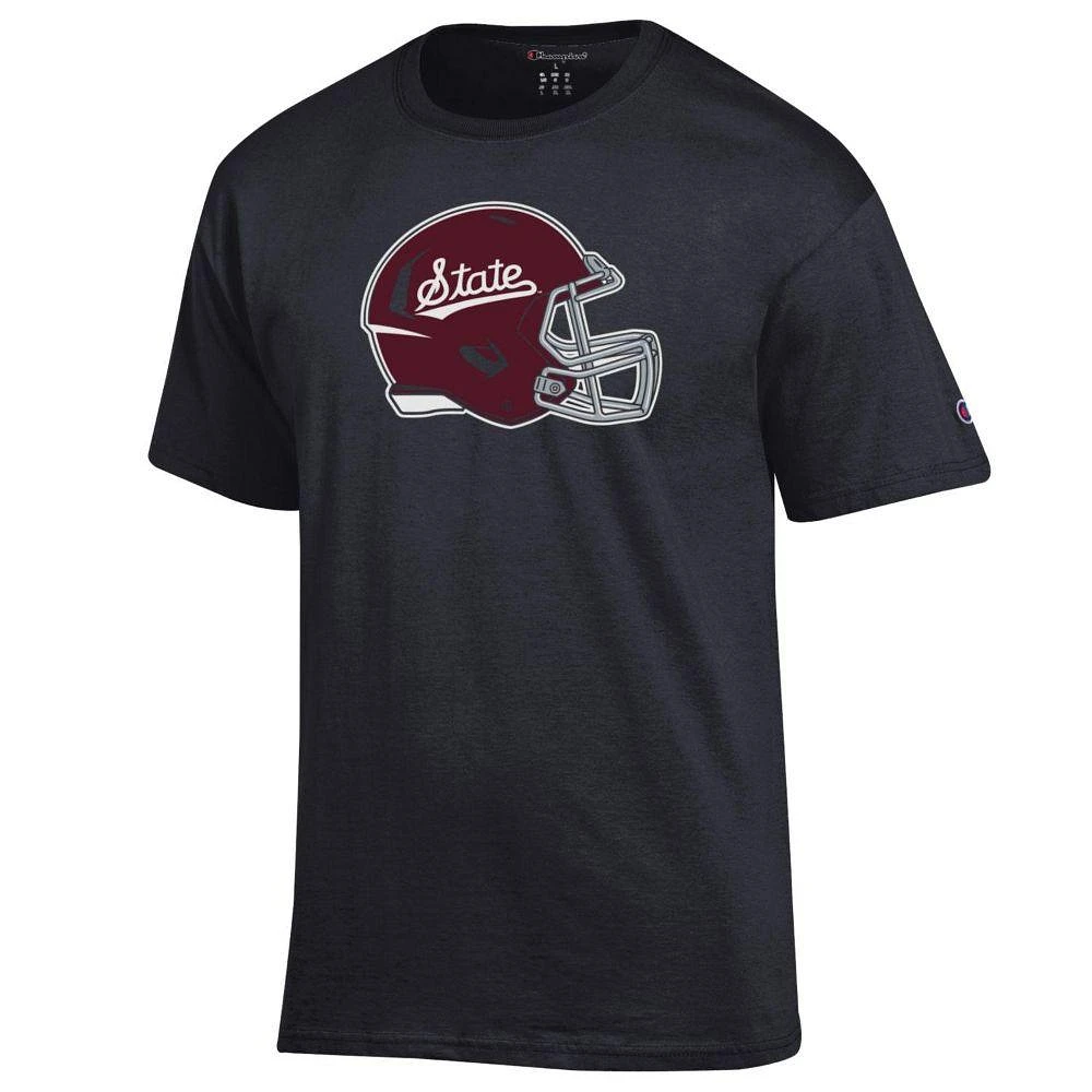 Mississippi State Champion Giant Logo Script Helmet Tee