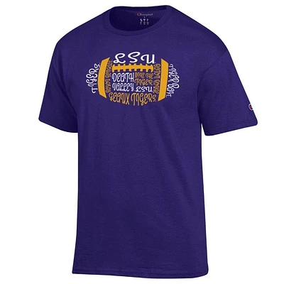 LSU Champion Football Typeface Tee