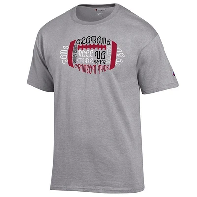 Alabama Champion Football Typeface Tee