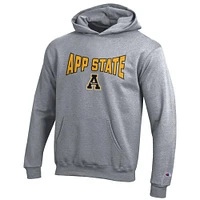 App State Champion YOUTH Wordmark Over Logo Hoodie