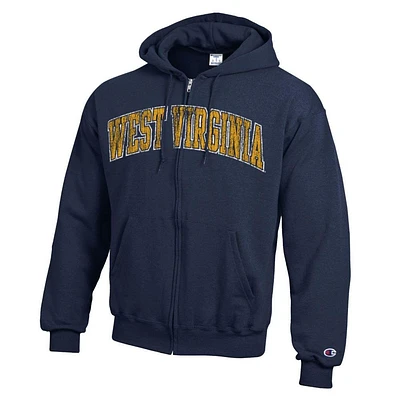 West Virginia Champion Arch Full Zip Hoodie