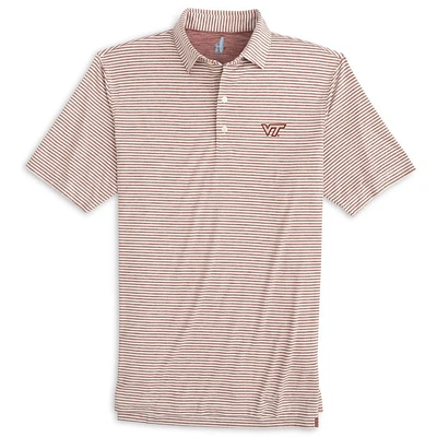 Virginia Tech Johnnie-O Seymour Striped Polo