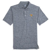 West Virginia Johnnie-O Huron Heathered Polo