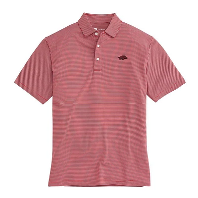 Arkansas Onward Reserve Birdie Stripe Polo